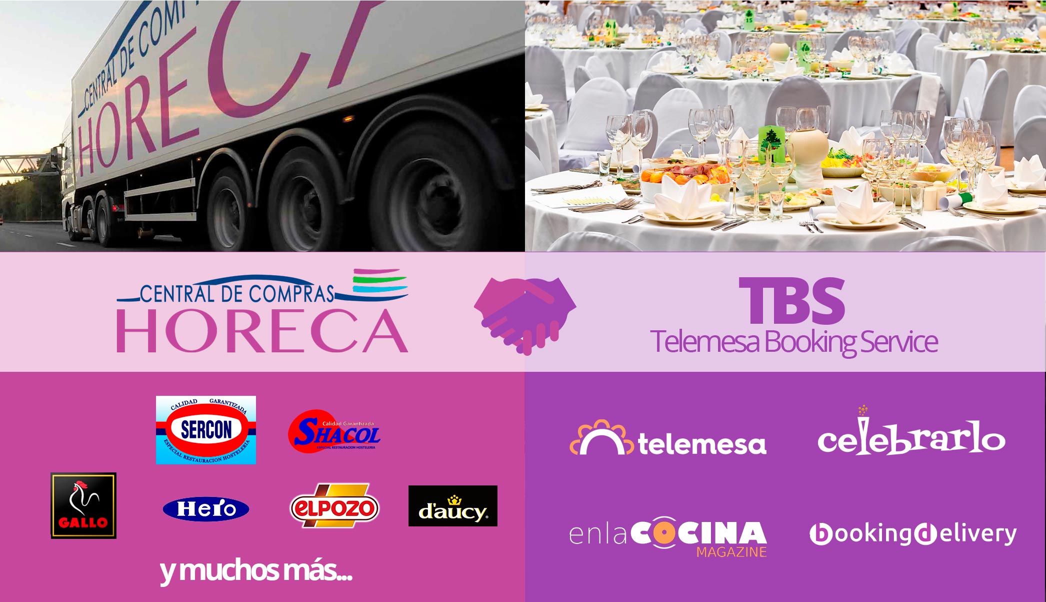 Telemesa Booking Service firma un acuerdo de colaboración con la Central de Compras Horeca