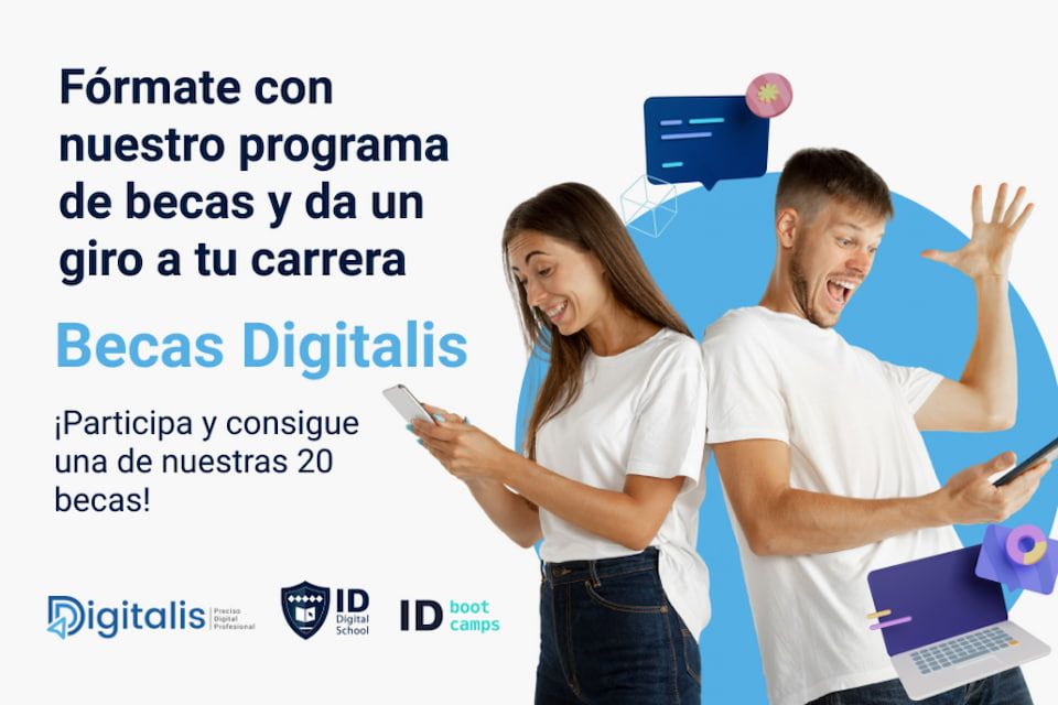 Foto de ID Digital School y Digitalis ofrecen 20 becas para apoyar la