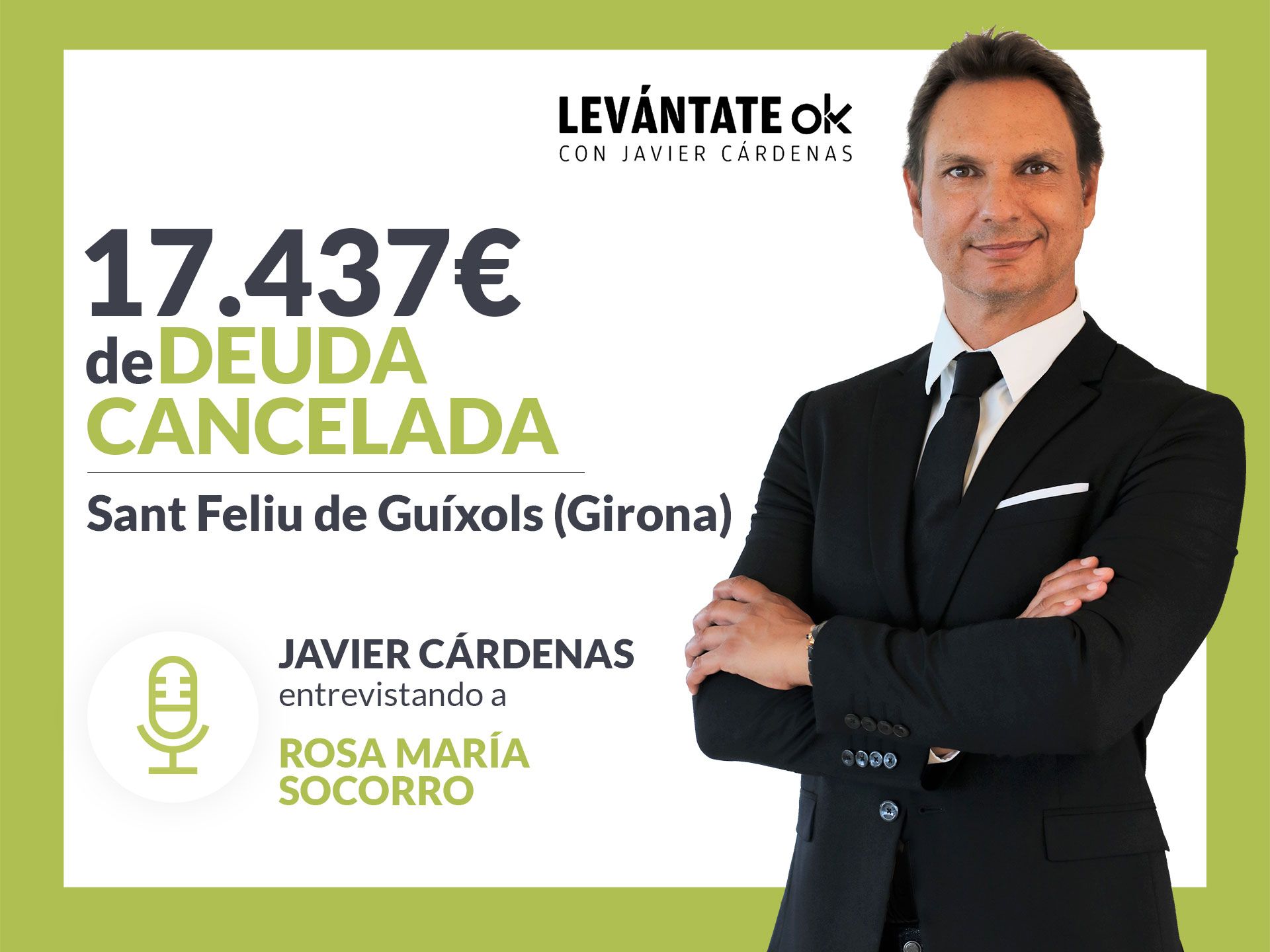 Cárdenas realiza la segunda entrevista a cliente de Repara tu Deuda libre por la Ley de Segunda Oportunidad