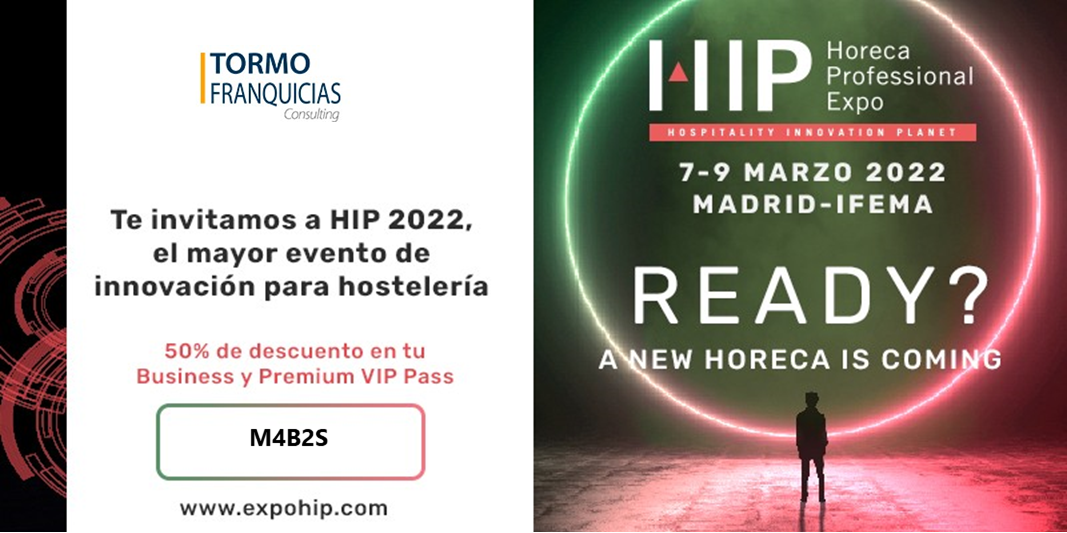 Tormo Franquicias participa por sexto año consecutivo como Supporter Partner en HIP 2022