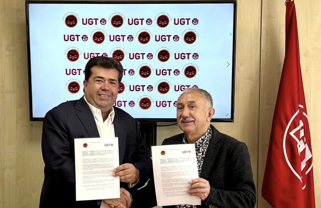 Logra Pedro Haces gran acuerdo con convenio laboral en gira por España