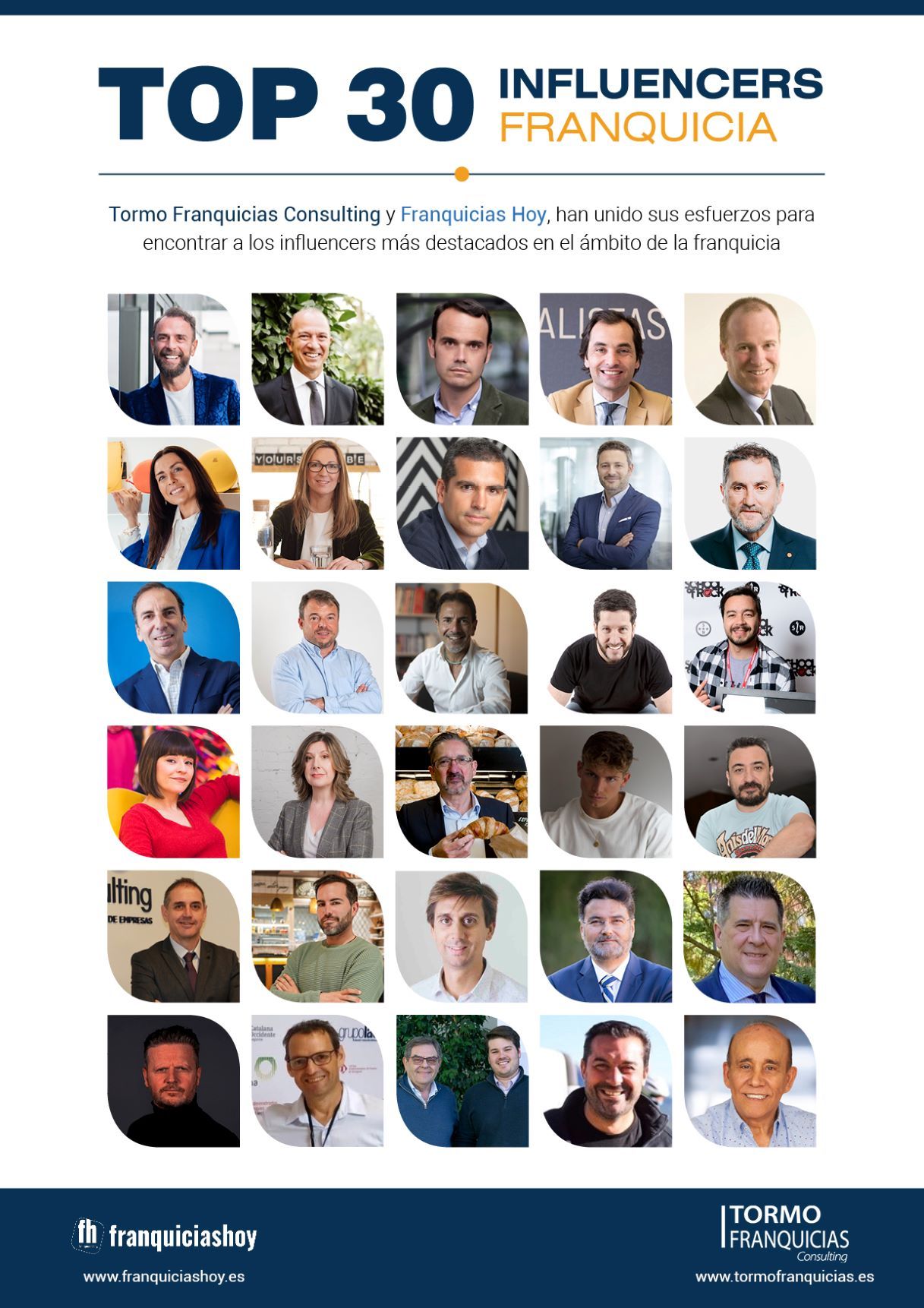 Tormo Franquicias presenta el "Top 30 Influencers en Franquicia"